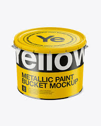 Download Metallic Paint Bucket Psd Mockup High Angle Shot Free Downloads 27162 Photoshop Psd Mockups PSD Mockup Templates