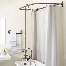 Rim Mount Clawfoot Tub Hand Shower Kit Swing Arms D Style Shower Ring Clawfoot Tub Tub To Shower Conversion Shower Conversion Clawfoot Tub Shower Curtain
