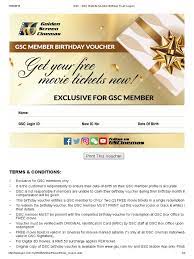 Not valid at chatswood nsw. Gsc Gsc Website Member Birthday Treat Coupon Coupon Voucher