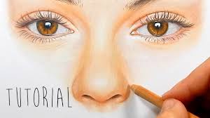 Learn how to draw with colored pencils with these colored pencil drawing video tutorials. Tutorial How To Draw Color A Realistic Nose With Colored Pencils Step By Step Emmy Kalia Youtube