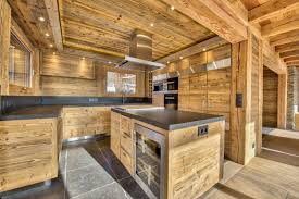 Cuisine Chalet Mossaz Kitchen In Old Wood Inox And Stone Cuisine En Vieux Bois Inox Et Pierre Chalets For Sale Chalet House Rooms