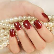 What kind of nail gel to use for purple nails? Yunail 24 Pcs 12 Sizes Solid Color Pre Glue Fake Nails Short Press On Style Black Pink Purple Red Full Cover Oval Nail Art Tips For Finger Buy Online In Jamaica At Jamaica Desertcart Com