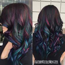 Nicole On Instagram Oil Slick Hair Color Thirdimensionsalon Joico Showoffcolor Joicointensity Redondo Haarfarben Haar Styling Frisur Ideen