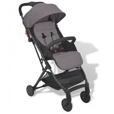 Poussettes Pour Bebes Avec Grand Panier De Courses89 X 47 5 X 104 Cm Gris Et Noir Achat Vente Landau Poussette Cdiscount