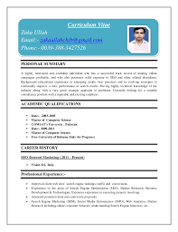 5 difference between a cv and resume. Curriculum Vitae Sample