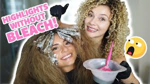 Can i still have highlights in my hair? How To Highlight Curly Hair At Home Without Bleach Youtube