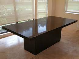 (47.25 x 27.6 x 29.53) / (120 x 70 x 75)cm (l x w x h) table tempered glass thickness: Absolute Black Kitchen Countertop Dining Table Black Granite