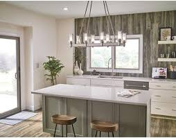 Vinluz contemporary chandeliers brushed nickel 5 light. 8 Light Linear Chandelier In Brushed Nickel Circolo Collection Farmhouse Dining Room Lighting Tuscan Kitchen Dining Room Lighting