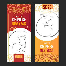 According to one folktale, the jade emperor decided that the order of the animals would be determined according to the order by which they arrived at his party. Free Vector New Year Chinese 2020 With Rat Design Banner