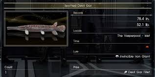 Final Fantasy 15 Royal Edition (Ps4) - How To Get The Devil Of The Cygillan  Fish - Youtube