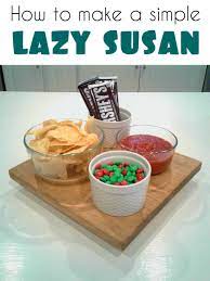 How To Make A Simple Lazy Susan Turn Table Diy Lazy Susan Diy Lazy Susan Turntable Lazy Susan
