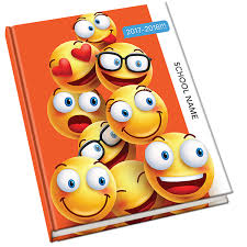 Emoji Friends Yearbook Cover Communicate The Perfect Picture Of Your Memories With This Really Fun Yearbook Co Yearbook Themes Yearbook Covers Yearbook Design