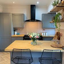 Check spelling or type a new query. Allendale Slate Grey Kitchen Open Plan Kitchen Living Room Kitchen Room Design Grey Kitchen Tiles
