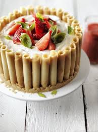 Cheesecake Fraises Basilic Recette Cheesecake Fraise Cheesecake Recette Gateau Fraise