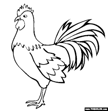 Free Chicken Hen Rooster Coloring Pages Pictures Rooster Coloring Page Free Rooster Online In 2020 Farm Animal Coloring Pages Animal Coloring Pages Bird Coloring Pages