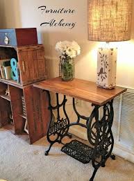 Reclaimed Wood Sewing Machine Table Sewing Machine Tables Sewing Table Old Sewing Machines
