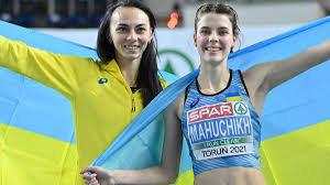 She won the silver medal at the 2019 world championships. Maguchih Chempionka Yevropi Zi Stribkiv U Visotu Gerashenko Druga