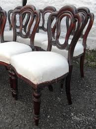 A very rare find with attractive twist carved legs and backs. Set 12 Victorian Mahogany Dining Chairs Country Homes Antiques