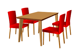 These streamlined seats with lean lines aren't overwhelming and tuck neatly under the table. Dining Table And Chairs Clipart Free Download Transparent Png Creazilla