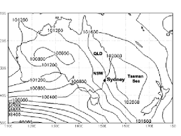 synoptic chart representative of mean meteorological