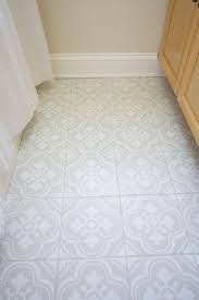 How To Stencil And Paint Tile Floors The Diy Playbook Tile Floor Floor Makeover Flooring