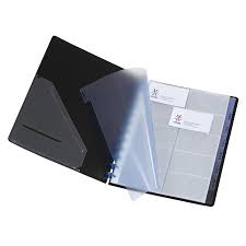 Les cartes de visite sont un support indispensable pour la présentation de votre entreprise. Porte Cartes De Visite A Pochettes Repositionnables A4 Essentiel Viquel