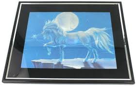 Vintage Foil Print Unicorn 80 S Framed Wall By Vintagebyrygranllc 80 S Home Wall Prints Framed Wall Art Frames On Wall