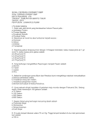 Contoh soal tajwid pilihan ganda. Soal Cerdas Cermat Smp Pilihan Ganda