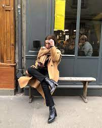 My best dark blue silk shirt. Le Fashion A Stylish French Girl Winter Outfit To Try Now