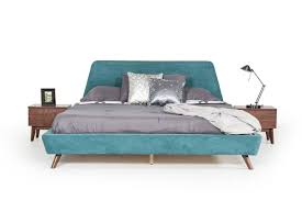 Shop modway anya queen bed teal at homethreads.com and get free shipping. Buy Vig Modrest Lewis Queen Platform Bed In Teal Walnut Fabric Online