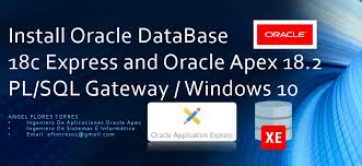 Click the download button and scroll down to database section. Install Oracle Database 18c Express And Oracle Apex 18 2 Pl Sql Gateway Windows 10 A Little Knowledge To Share Oracle Apex