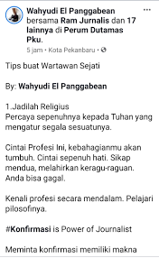 Istilah kuli tinta apa artinya? Ini Tips Dari Bang Wahyudi El Panggabean Buat Para Kuli Tinta Agar Menjadi Wartawan Sejati