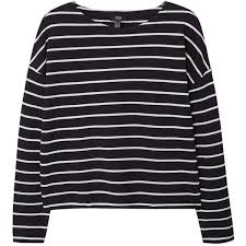 Black And White Striped Long Sleeve Shirt Womens Mango Striped Jumper Black 12 Liked On Polyvore Featuring Tops Sweaters Shirts Jumpers Striped Jumper Extra Long Sleeve Sweater Striped Sleeve Shirt