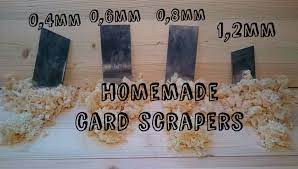 I wanted a card scraper around 2.5 x 6 and a goose neck scraper. Homemade Card Scrapers 6 Steps With Pictures Instructables