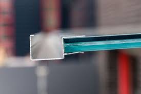 Aluminium Regenrinne Mit Integriertem Ablauf Glasdach Glasvordach Terrassenuberdachung Glas