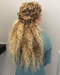Spice up the look with two front braids and you are good to go. Half Up Half Down Hairstyles For Thick Curly Hair Novocom Top