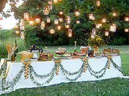 Martha Stewart Fall Table Decorations To Incorporate Some Of These Ideas Into Your Shabbos Table D Outdoor Buffet Tables Buffet Table Settings Outdoor Buffet