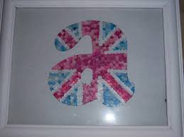 Moms, dads, grandparents and grads can enjoy picture reminders. Diy Hole Punch Union Jack Monogram Letters How To Make A Letter Collage Decoupage And No Sew On Cut Out Keep