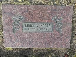 Emily Viola Rardin Kopta (1883-1952) – Find a Grave-äreminne