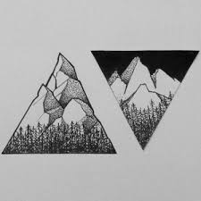 14 Best Matching Tattoo Designs Mountain Tattoo Design Triangle Tattoos Geometric Tattoo