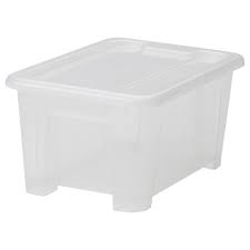 Samla Box With Lid Clear 11x7 X5 169 Oz Ikea Ikea Samla Ikea Small Storage