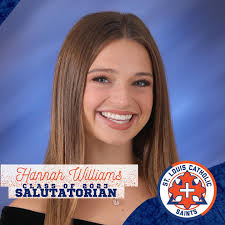 Saints Val & Sal 📚 Congratulations to the Class of 2023's Valedictorian, Cody  Lyons and Salutatorian, Hannah Williams. Both students gave an  inspirational speech at graduation full of love and encouragement for