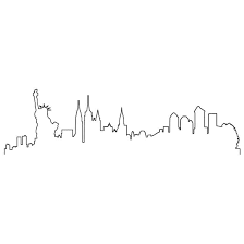 Check spelling or type a new query. Wandtattoo New York Skyline Outline Wall Art De