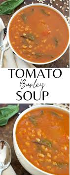 Tomato Barley Soup In 2021 Healthy Soup Recipes Vegetarian Breakfast Recipes Healthy Paleo Recipes
