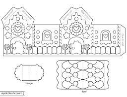 Use those to teach concepts to children , suitable for especially young toddlers and preschoolers. Printable Gingerbread House Template To Color Ayelet Keshet