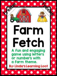 Farm Fetch Freebie A Simple Game Using Numbers And Letters Simple Game Paper Games Lettering