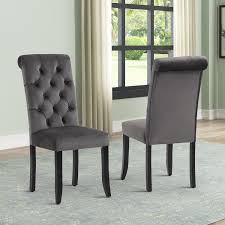 These fashionable kitchen dining chairs and dining room tables are easy to assemble if you assemble this small dining table set. Rosdorf Park Lucious Tufted Velvet Upholstered Parsons Chair Reviews Wayfair