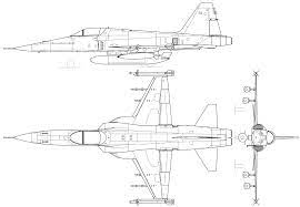 The aircraft took its maiden flight on 11 august 1972 and entered into service in 1975. Northrop F 5e Tiger Ii Blueprint Download Free Blueprint For 3d Modeling