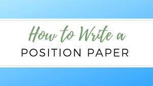 What is a position paper? How To Write A Position Paper Youtube