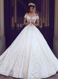 Amazing Pretty Ball Gowns Wedding Dresses Off The Shoulder Lace Bridal Dresses Charming Wedding Dresses Long Wedding Dresses Ball Gowns Wedding